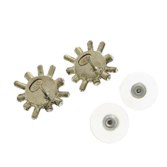 CHANEL Silver Logo Earrings - Picture 2 of 8